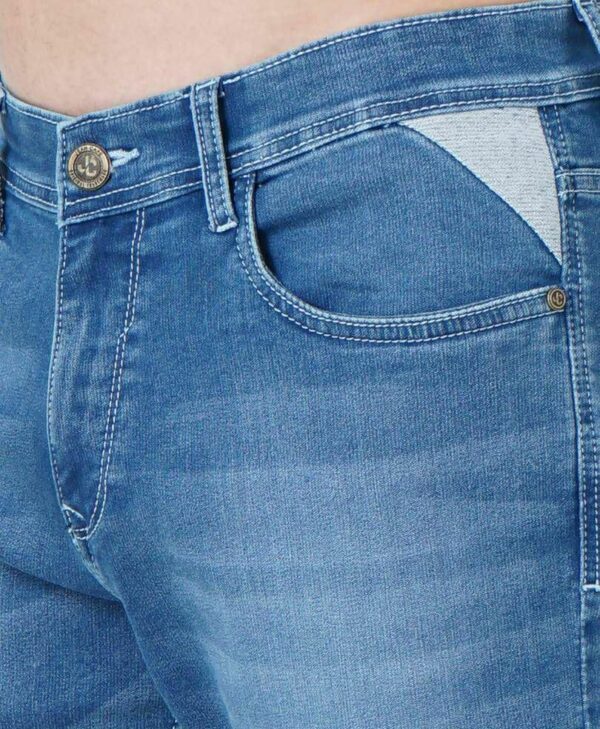 Stylish Blue Cotton Spandex Jeans For Men And Boys - mygrae