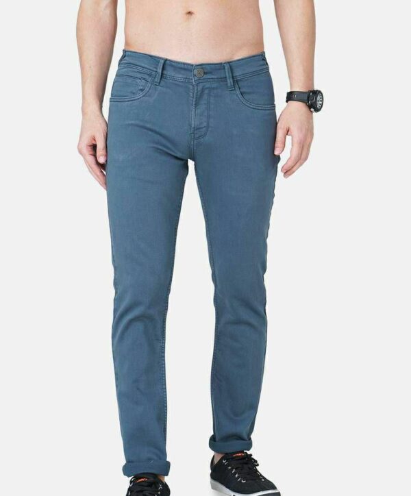 Stylish Grey Cotton Spandex Jeans For Men And Boys - mygrae